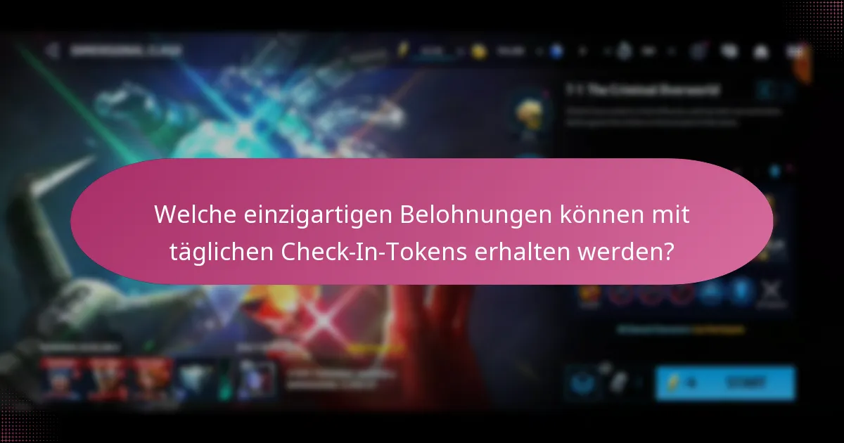 Wie funktionieren Charakter-Upgrades mit täglichen Check-In-Tokens?