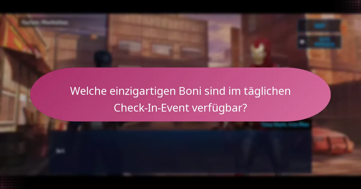 Welche speziellen Gegenstände können Spieler im täglichen Check-In-Event verdienen?