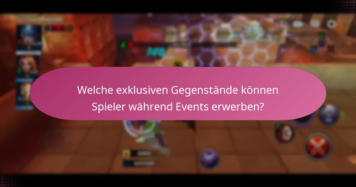 Welche exklusiven Gegenstände können Spieler während Events erwerben?