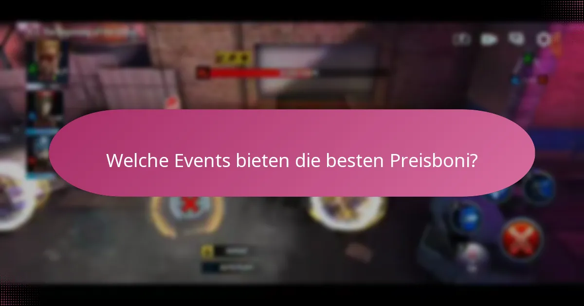 Welche Events bieten die besten Preisboni?