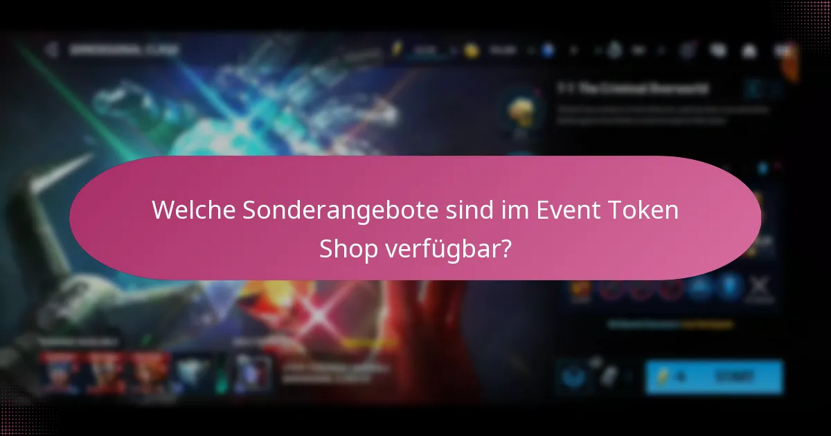 Was sind die Unterschiede zwischen Sonderangeboten und regulären Artikeln im Event Token Shop?